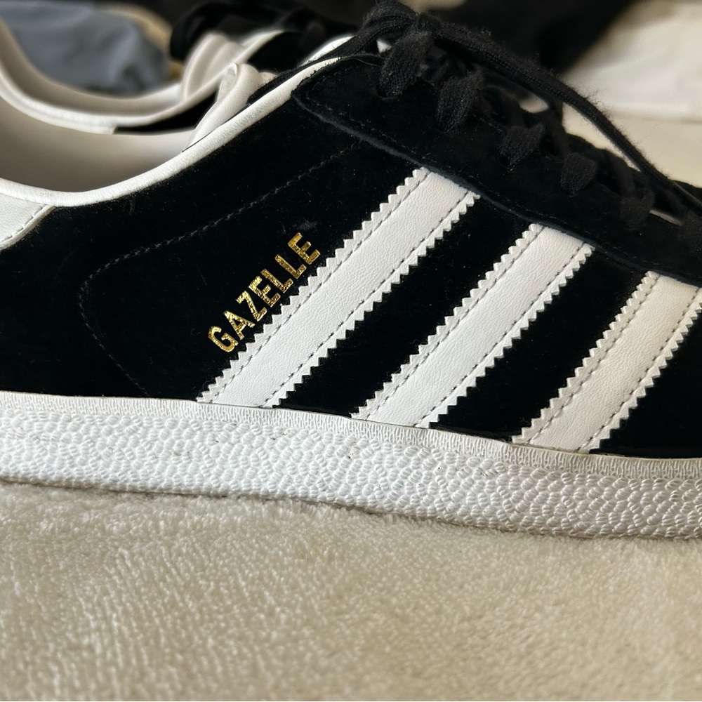 Adidas Gazelle Black and White Sneakers